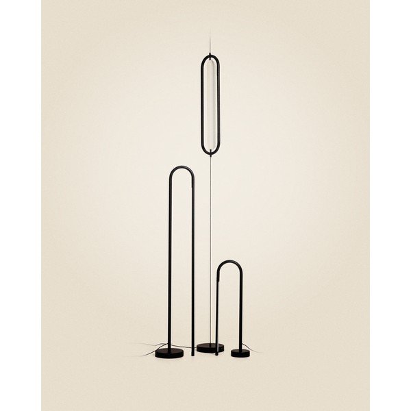 Must LED-põrandalamp (kõrgus 300 cm) Bow - Kave Home-image-3