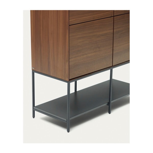 Pähklipuu dekooriga kapp 97,5x160 cm Vedrana - Kave Home-image-3