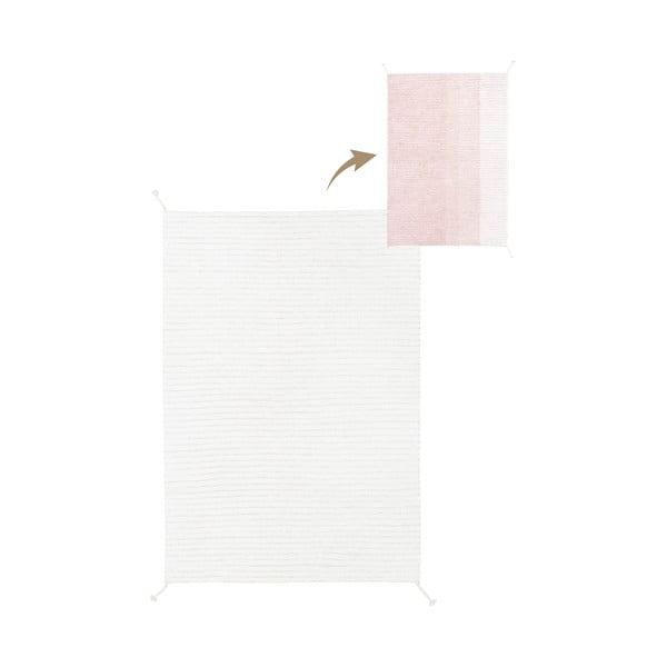 Heleroosa puuvillane vaip 120x160 cm Gelato Pink - Lorena Canals-image-1