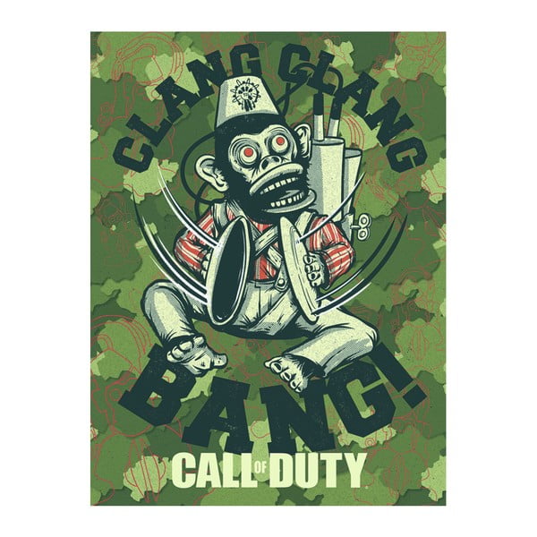 Obraz Pyramid International Call of Duty Evergreen Monkey Bomb, 60 x 80 cm