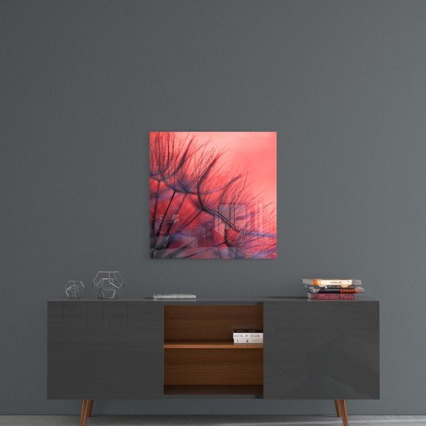 Klaasimaal, 40 x 40 cm Red Dandelion - Insigne-image-1