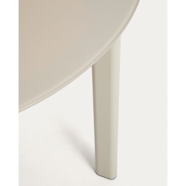 Ümmargune aiasöögilaud klaasist pealispinnaga ø 120 cm Erice - Kave Home-image-4