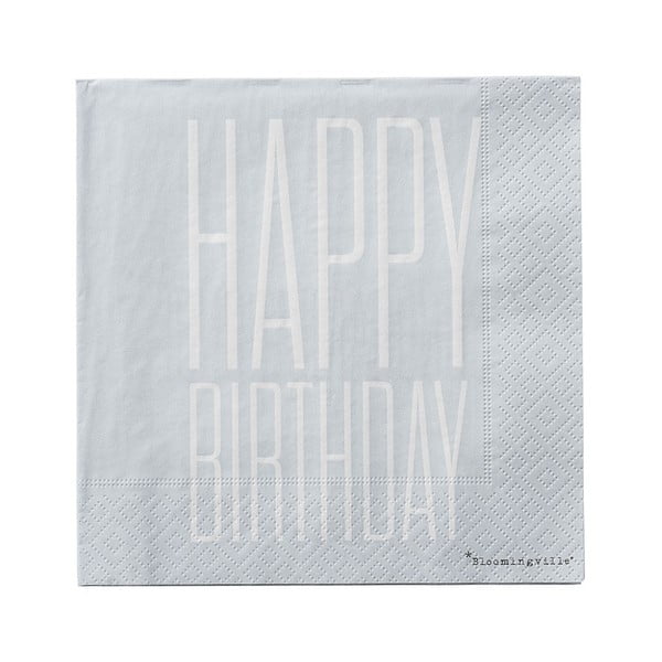 Sada 20 papírových ubrousků Bloomingville Napkin-image-1