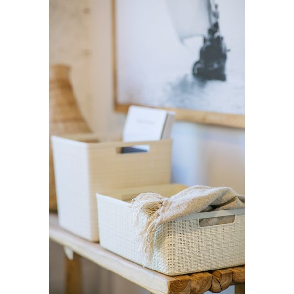 Beeži värvi hoiukorv, 17 l Jute - Curver-image-1