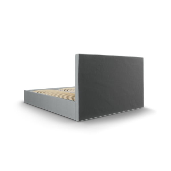 Hall polsterdatud kaheinimese voodi koos riiuliga 180x200 cm koos hoiuruumiga Juniper - Mazzini Beds-image-4