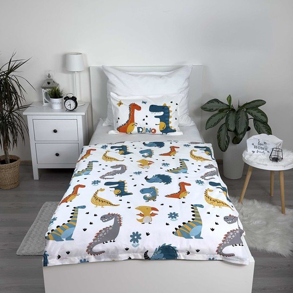 Puuvillane laste voodipesu 100x135 cm Dino World - Jerry Fabrics-image-2