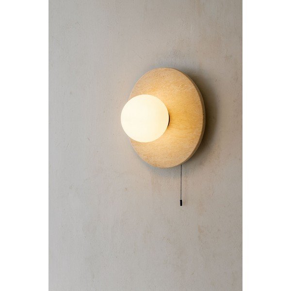 Beež kivist seinalamp ø 12 cm Hilde - Opviq lights-image-1