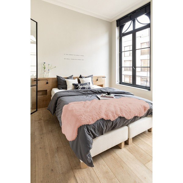 Roosa kunstkarusnahk, 60 x 180 cm - Tiseco Home Studio-image-1