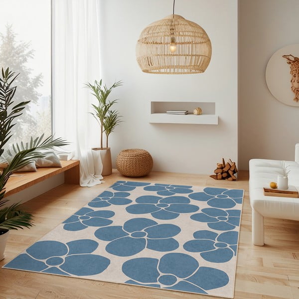 Sinine pestav vaip 160x230 cm Blue Meadow - Mila Home-image-2