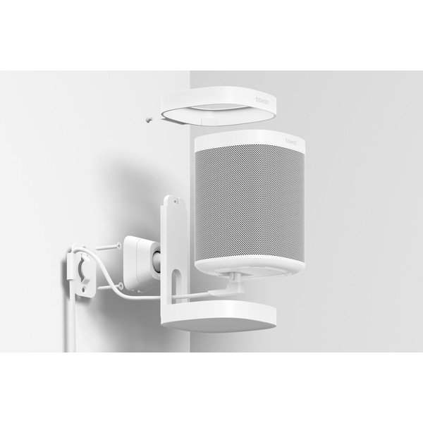 Bílý nástěnný podpěrný systém na reproduktor Sonos Mount for One-image-1