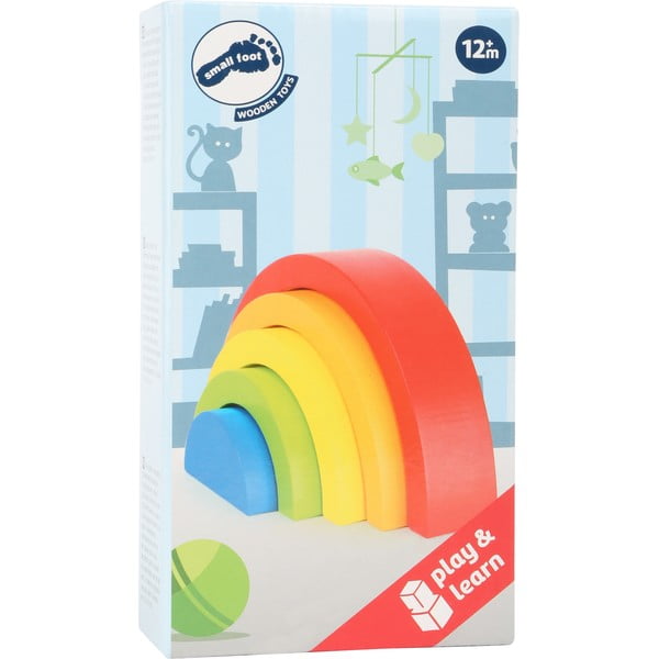 Laste puidust kokkupandav mäng Rainbow - Legler-image-1