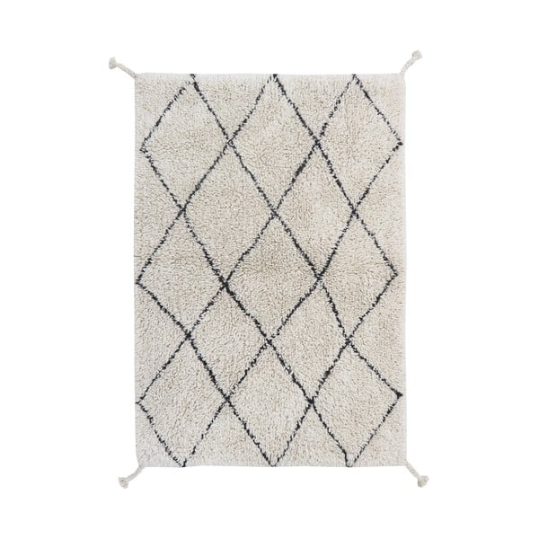 Kreem pestav käsitsi kootud puuvillane vaip 70x100 cm Mini Bereber - Lorena Canals