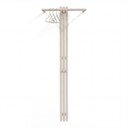 Hallikaspruun terasest seinavaip 65 cm Senza - Spinder Design