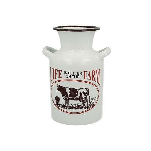 Smaltovaný džbán na mléko Duo Gift Cow Farm