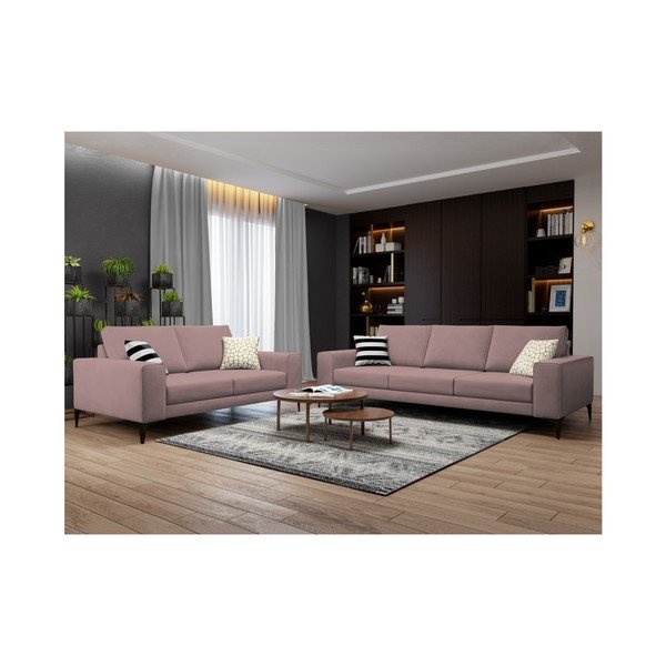 Světle růžová pohovka Cosmopolitan Design Lugano, 174 cm-image-2