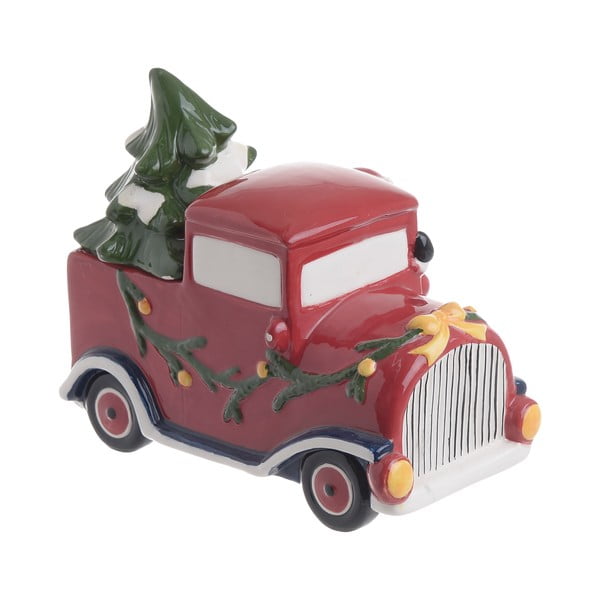 Vánoční keramická dóza ve tvaru auta s víkem InArt Car