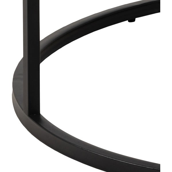 Valge ümmargune marmori imitatsiooniga diivanilaud ø 80 cm Spiro - Actona-image-3