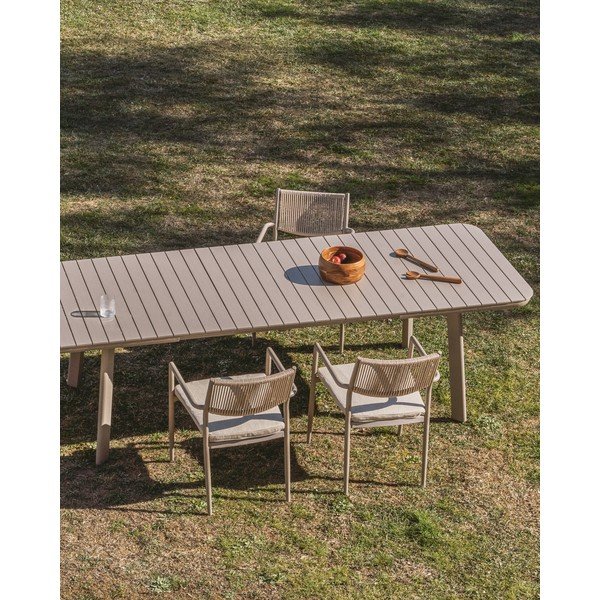 Metallist aiasöögilaud 100x220 cm Izola - Kave Home-image-2