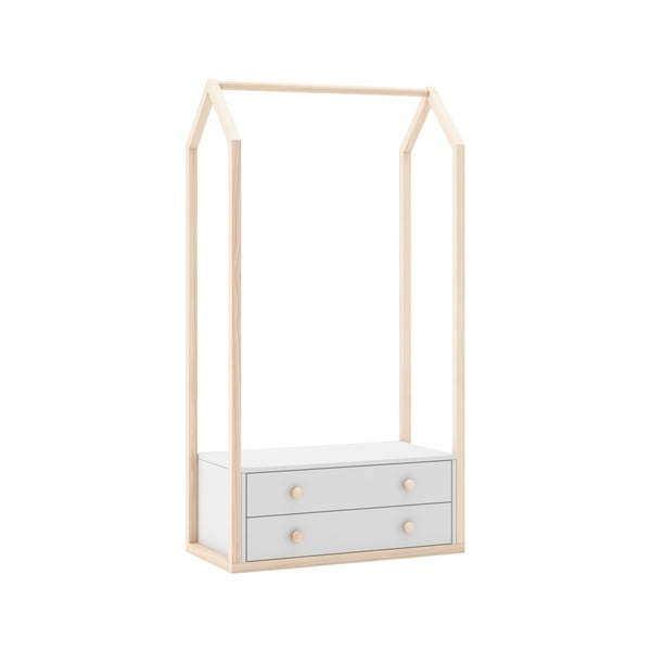 Valge avatud lastekapp 80x170 cm Esteban - Marckeric-image-2