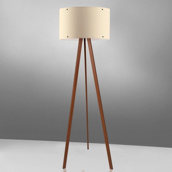 Bílá stojací lampa Woddy-image-1