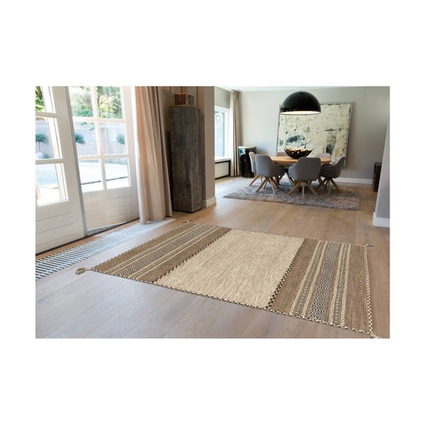 Ručně vyráběný bavlněný koberec Arte Espina Navarro 2917 Elfenbein, 130 x 190 cm