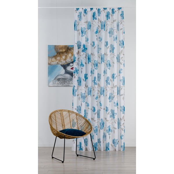 Valge-sinine kardin 300x260 cm Mariola - Mendola Fabrics