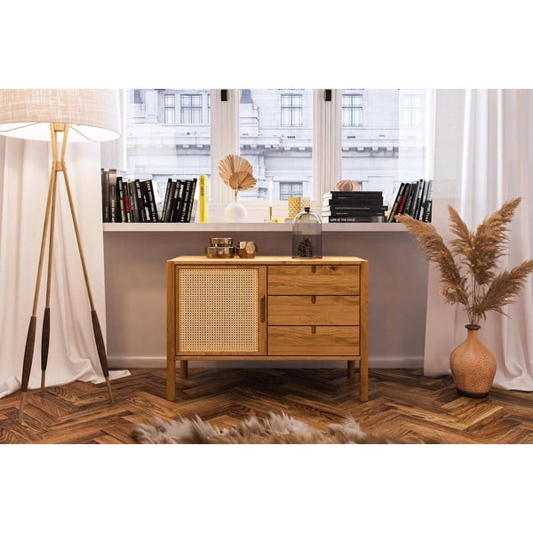 Madal kapp tammepuust 97x69 cm Pola - The Beds-image-1