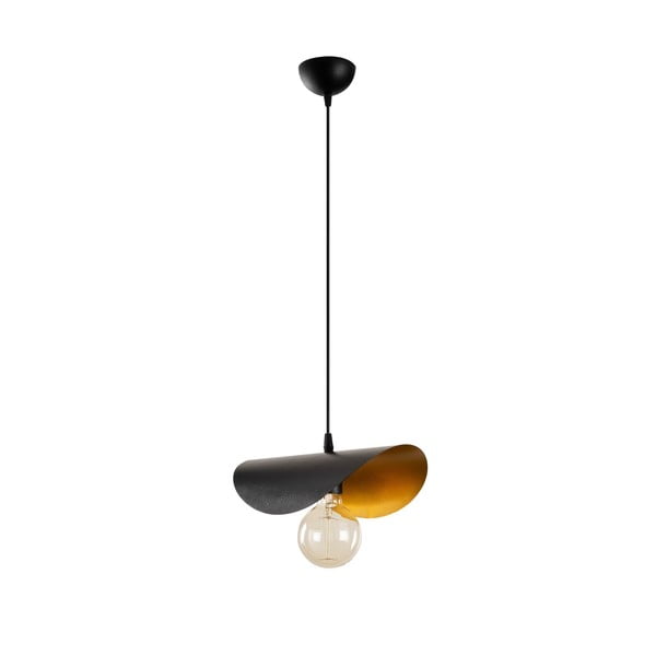 Must-pronksivärvi rippvalgusti metallist varjuga Sivani - Opviq lights-image-2