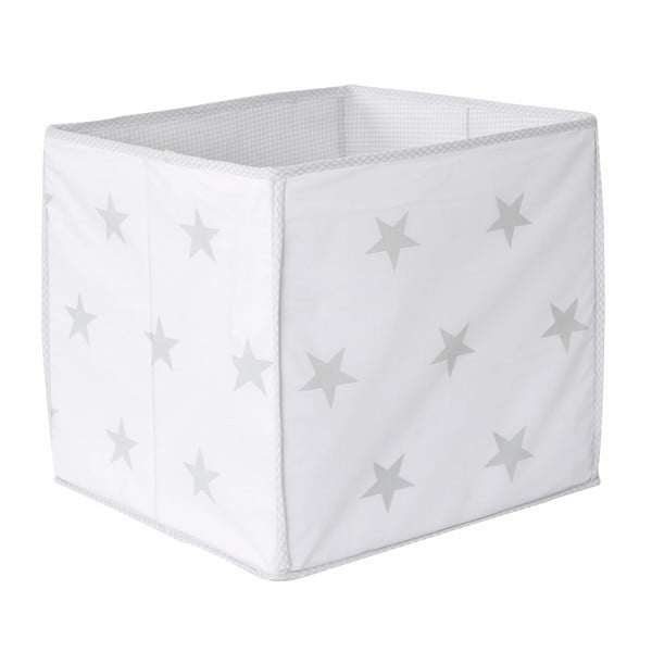 Bílý úložný box Roba Little Stars