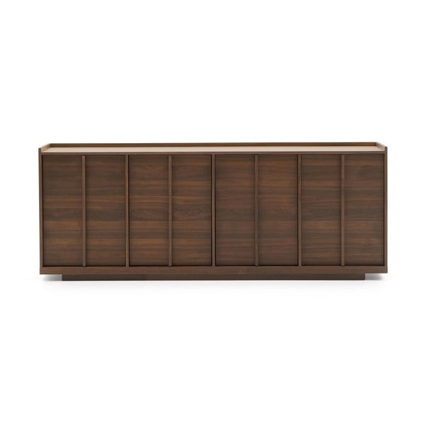 Pruun pähklipuidu spoonist kummut 200x80x45 cm Onix - Kave Home