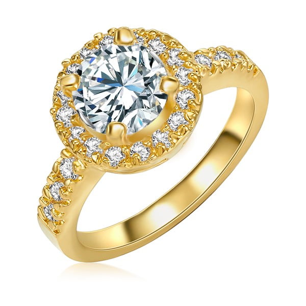 Dámský prsten zlaté barvy Tassioni Bride, vel. 54
