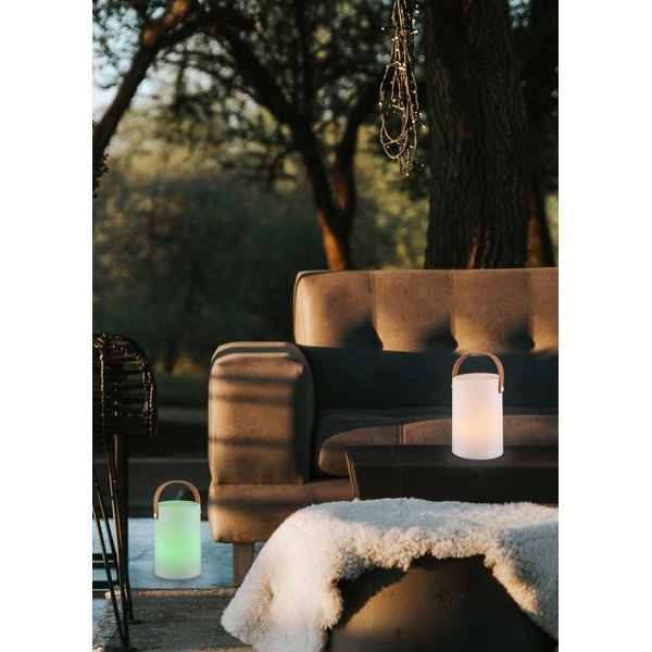 LED päikesepaneeliga välisvalgusti koos kaugjuhtimispuldiga (kõrgus 21 cm) Aruba - Trio-image-1