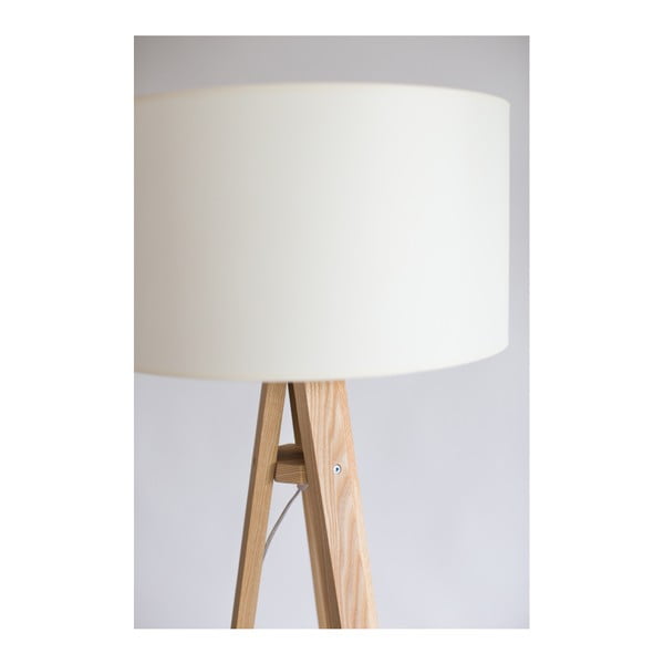 Valge varju ja läbipaistva kaabliga põrandalamp Wanda - Ragaba-image-1