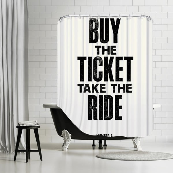 Koupelnový závěs Buy The Ticket, 180x180 cm