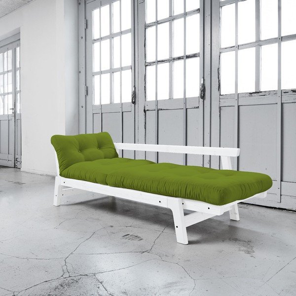 Rozkládací pohovka Karup Step White/Lime-image-2