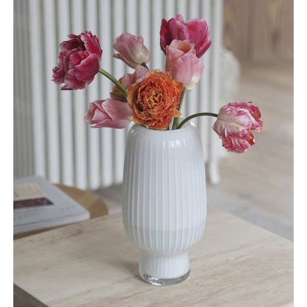 Valge klaasist vaas (kõrgus 31,5 cm) Cuneo - Villa Collection-image-1