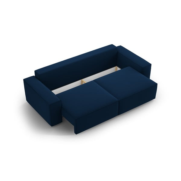 Tumesinine bukleekangast diivanvoodi 247 cm Jodie - Micadoni Home-image-3