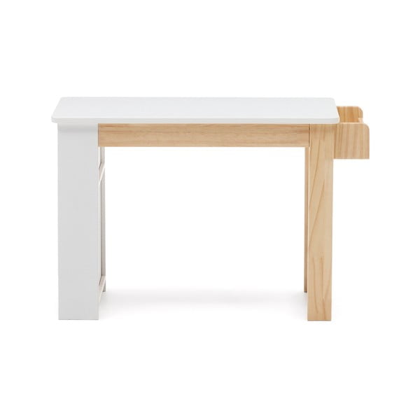 Valge laste kirjutuslaud 40x77 cm Serwa - Kave Home-image-3