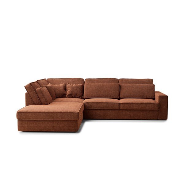 Vasevärvi šenill-nurgadiivan (vasak nurk/L-kujuline) Kirou - Maison de Rêve