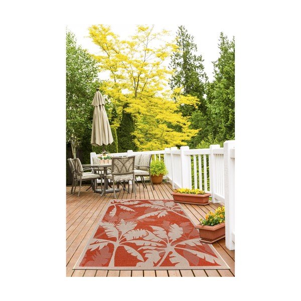 Oranžikas ja beež õuevaip , 135 x 190 cm Palms - Floorita-image-4