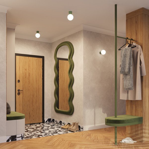 Roheline seinavalgusti ø 12 cm Orbital - Sollux-image-3