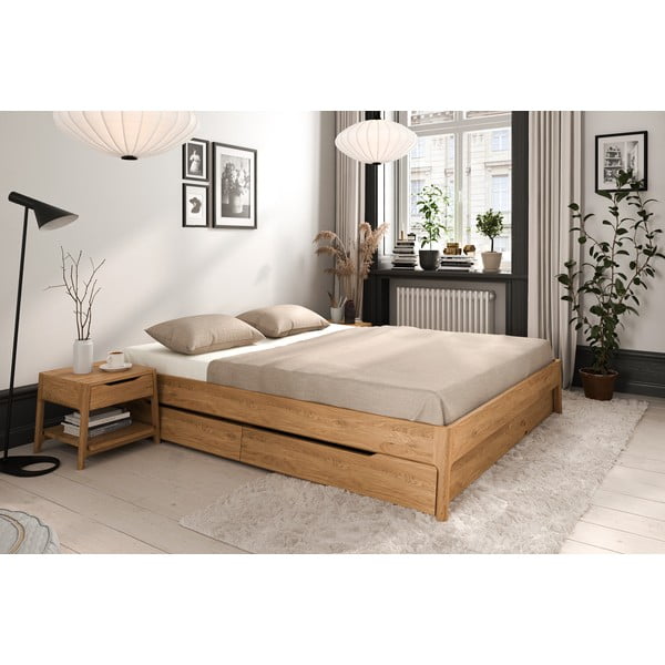 Tammepuidust kaheinimesevoodi 180x200 cm Twig - The Beds-image-3