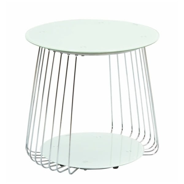 Bílý kovový příruční stolek 13Casa Spring