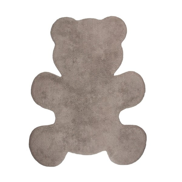 Dětský hnědý ručně vyrobený koberec Nattiot Little Teddy, 80 x 100 cm