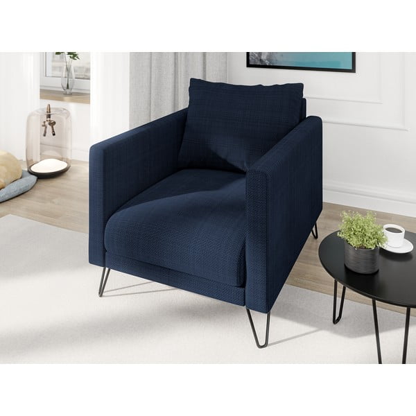 Tumesinine šenillist tugitool Freya - Ropez-image-3