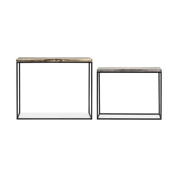 Metallist konsoollauad komplektis 2 tükki 29x99 cm Amira - Bizzotto-image-3