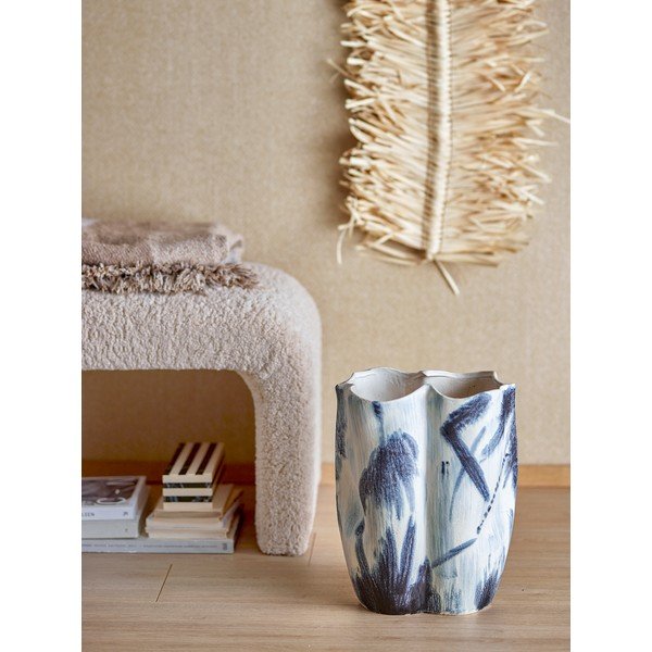 Must-valge kivikeraamikast vaas (kõrgus 37 cm) Elira - Bloomingville-image-2