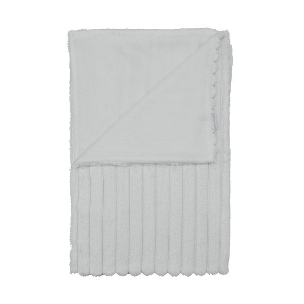 Valge mikroplüüsist tekk 130x170 cm Cosy Ribbed - Catherine Lansfield