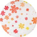 Oranž-elevandiluu värvi pestav laste vaip ø120 cm Fall Flowers - Vitaus