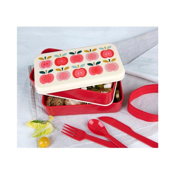 Toidukarbid koos kummipaelaga 2tk Vintage Apple - Rex London-image-1